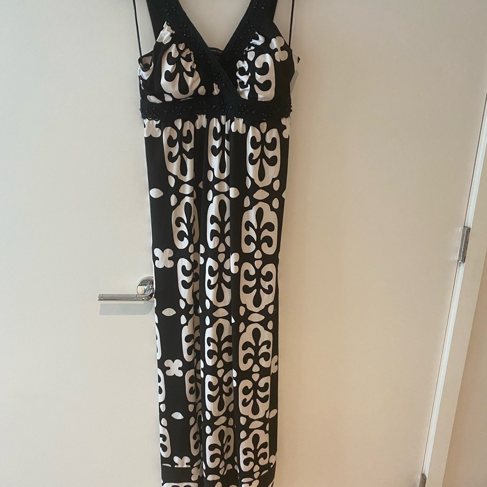 Black and White Maxi Dress